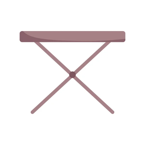 Üres asztali bútorok elszigetelt design fehér háttér — Stock Vector