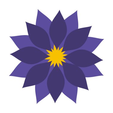 narin çiçek dekorasyonu izole edilmiş simge biçimi