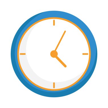 yuvarlak saat izole edilmiş tasarım beyaz arkaplan