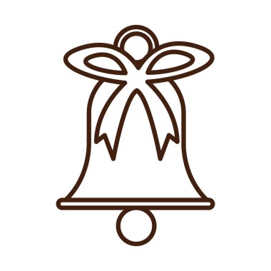 Mutlu Noeller, kurdele süslemeli çan bayram ikonu tarzı