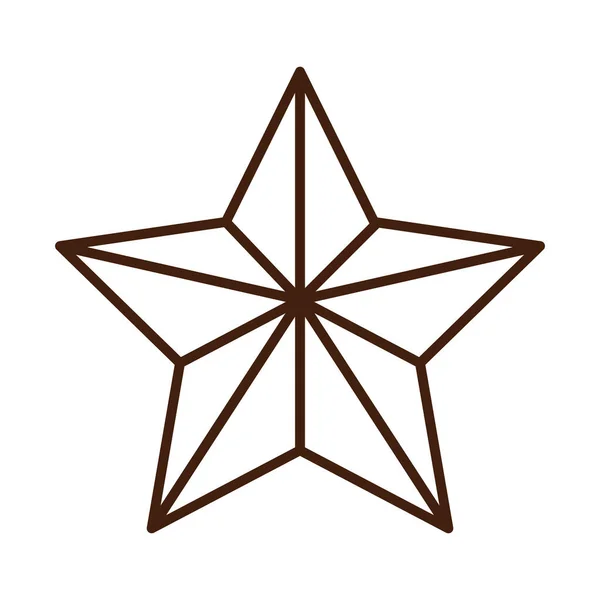 明星装饰装饰线形图标风格 — 图库矢量图片