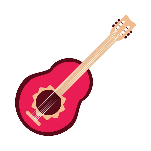 ギター楽器弦楽器アイコンフラットスタイル — ストックベクタ