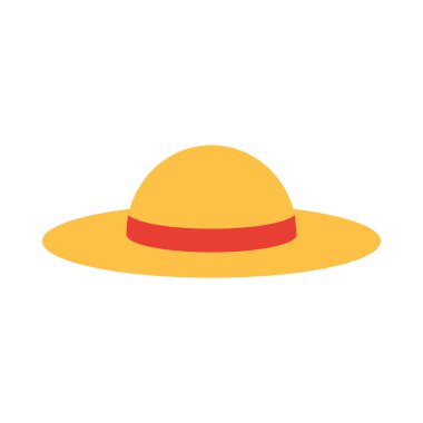 kadın şapka aksesuar düz simge biçimi beyaz arkaplan