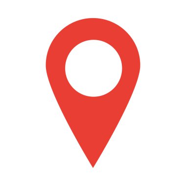 gps navigasyon konum imleci düz simge biçimi