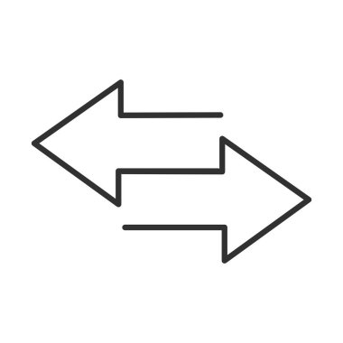 Oklar farklı yönlü kılavuz çizgisi simgesi