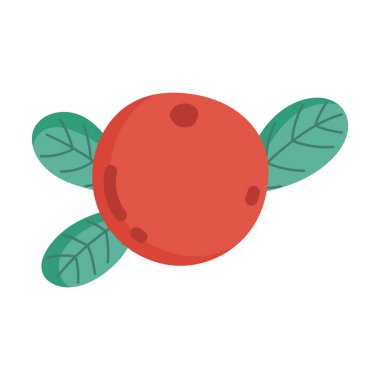 meyve taze elma yaprakları izole edilmiş tasarım beyaz arkaplan