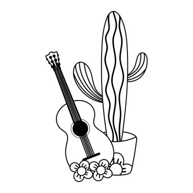 Meksika 'nın bağımsızlık günü, gitar çiçekleri ve kaktüs saksısı Eylül ayında kutlandı.