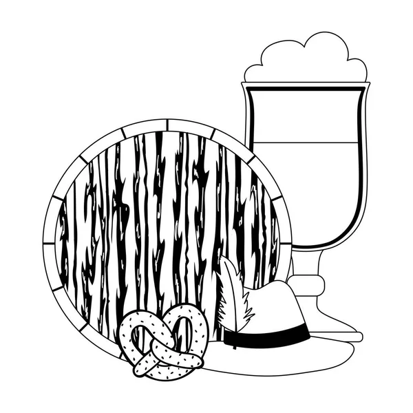 Ekim Festivali festivali, bira kraker ve şapka, geleneksel Alman tarzı kutlama.