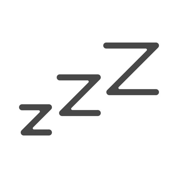 Insomnio expresión del sueño emblema silueta icono estilo — Vector de stock