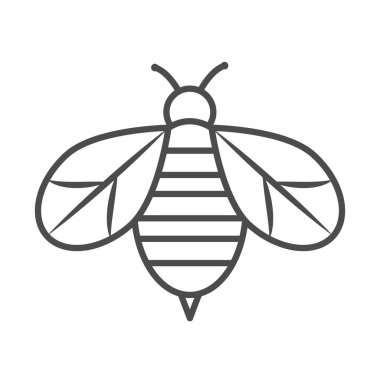 Arı böceği hayvan doğası çizgi çizgi çizgi çizgi çizgi çizgisi simgesi tarzı