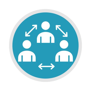 Coronavirüs hastalığından sonra yeni, normal, fiziksel sosyal uzaklık covid 19, mavi siluet ikonu