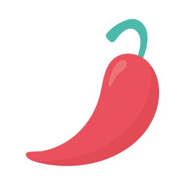 Kırmızı biber baharat içeriği izole tasarım simgesi