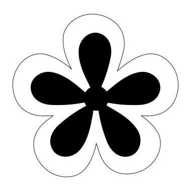 Çiçek doğası çiçek süslemesi izole tasarım simgesi çizgisi biçimi