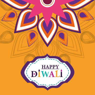 Mutlu diwali festivalleri, çiçek süsleme arkaplanı