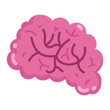 İnsan beyin organı izole edilmiş simge biçimi