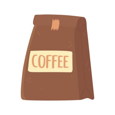 kahve paketi ürün gurme izole simge biçimi