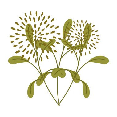 Çiçekler doğa yaprağı izole ikon tasarımı