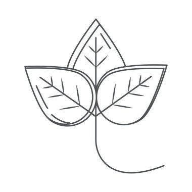 organik ekoloji doğa çizgisi simgesi biçimini bırakır