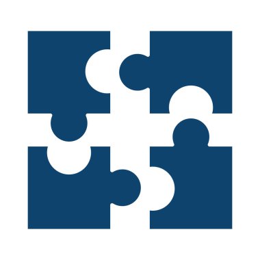 yapboz oyuncağı strateji çözümü siluet simgesi