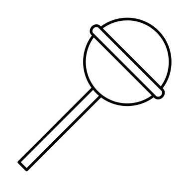 Çubuk şekerleme, tatlı pop sanat çizgi roman tarzı, çizgi simge