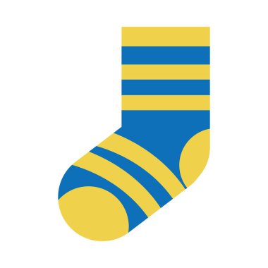 Dünya Down Sendromu Günü, çocuklar için çizgili çorap düz stil