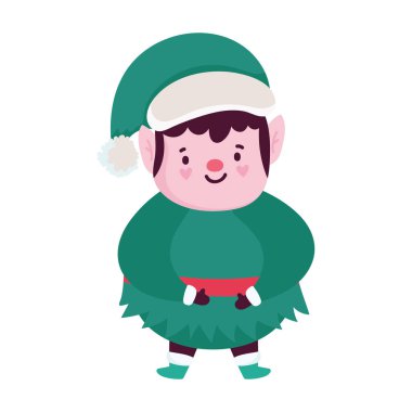 Mutlu Noeller, çizgi film yardımcı karakteri, izole edilmiş tasarım.