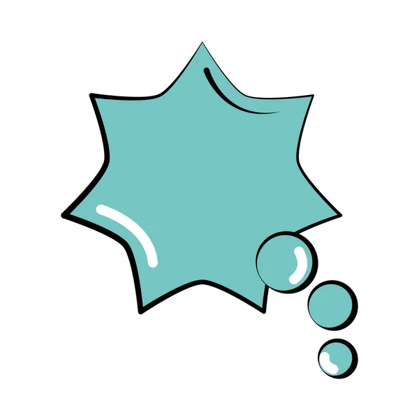 Речевые пузыри в форме звезды поп-арта в стиле комиксов, плоская икона — стоковый вектор
