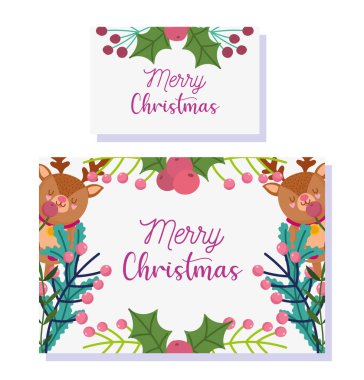 Mutlu Noeller, tebrik kartları şirin ayı ve kutsal çilek