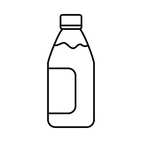 Fles drank product lijn pictogram — Stockvector