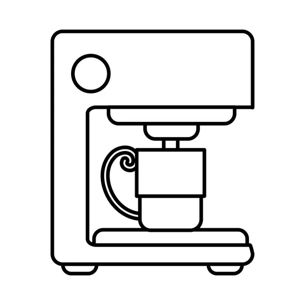 Espressomaschine trinkt frisches Getränk Linie Symbol — Stockvektor