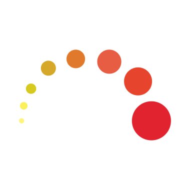 noktalı eğri gradyan tasarımı izole edilmiş beyaz arkaplan