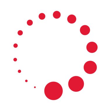 kırmızı noktalı izole edilmiş beyaz arkaplan