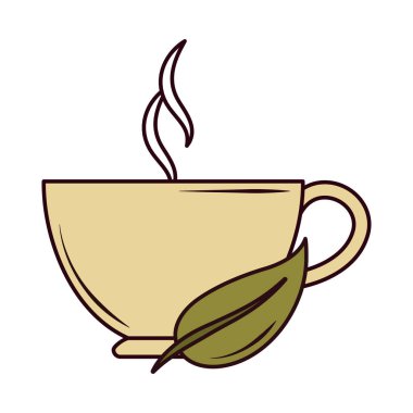 Sıcak bir içecek, bitkisel bitkilerle doldurulmuş.