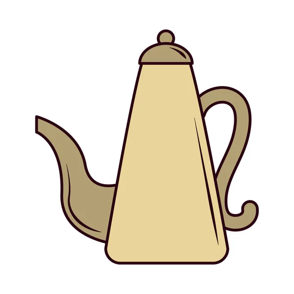 传统茶壶热饮料系列及灌装 — 图库矢量图片