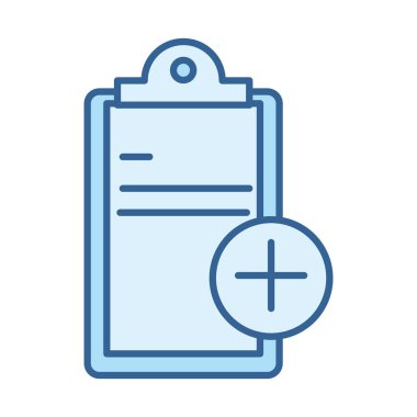 Tıbbi ekipman panosu rapor satırı mavi simgeyi doldurdu