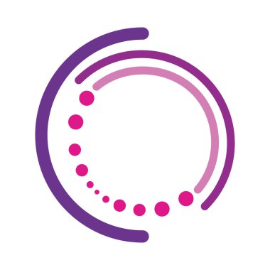 noktalı ve çizgiler izole edilmiş beyaz arkaplan etrafında