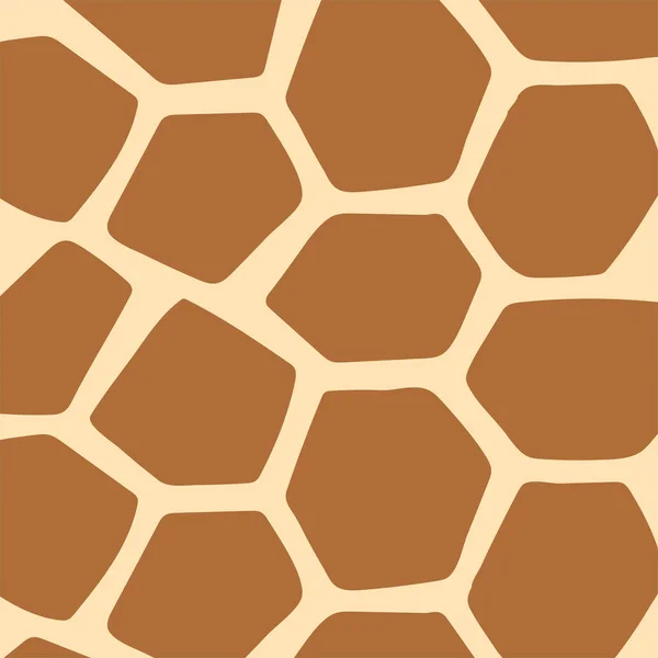 Animal Skin Print Muster, Giraffenprint, Layoutvorlage für braune Flecken — Stockvektor