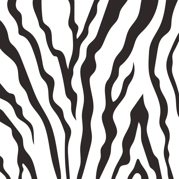 Animal skin print pattern, zebra skin detail and texture — Stock Vector