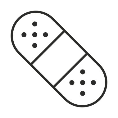 tıbbi tedavi yara bandı yardım hattı simgesi