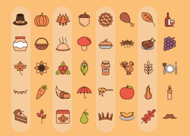 Şükran Günü, atıl mevsimi kutlama simgeleri