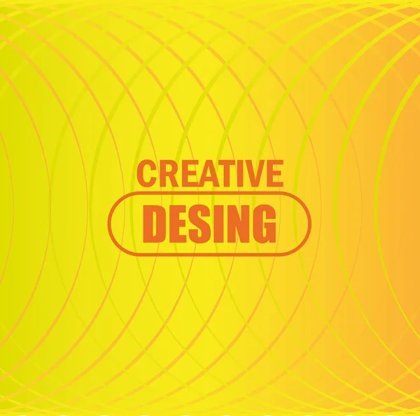 Fundo brilhante amarelo formas meio círculo criativo design —  Vetores de Stock