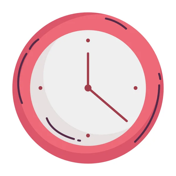 Relógio hora isolado ícone estilo — Vetor de Stock