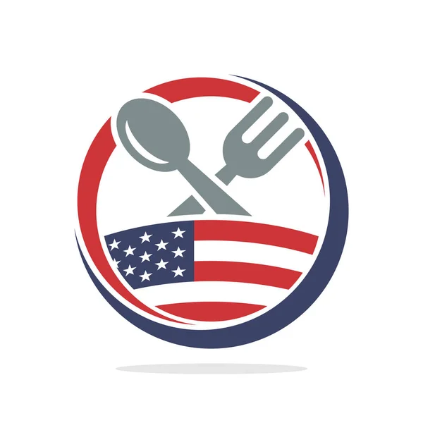 Icon Illustration Konzeptualisiertes Kulinarisches Food Business Management Geiste Der Amerikanischen — Stockvektor
