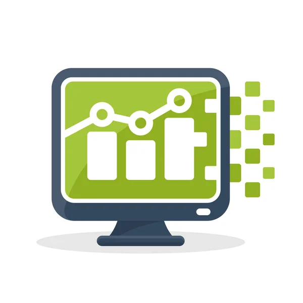 Vektor Ikon Illustration Till Begreppet Digital Kommunikation Mediainformation Hantering Data — Stock vektor