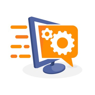 Vektör simge tasarlamak bilgi, ayarlama hakkında dijital medya kavramı ile nasıl giderilir