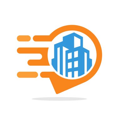 Vektör çizim kutsal kişilerin resmi ile kentsel alanlarda konumunda coğrafi bilgilere erişmek için bilgilendirici ve duyarlı hizmet kavramı