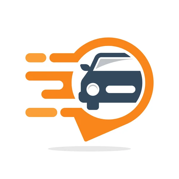 車の位置情報を追跡をアクセスするため有益な 応答サービス コンセプトとベクトル イラスト アイコン — ストックベクタ