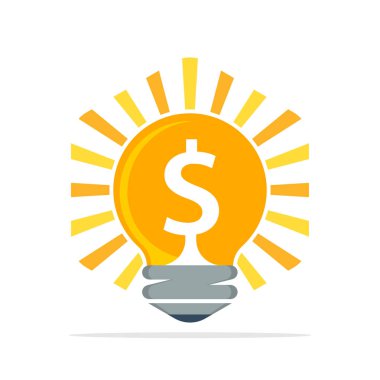 vektör çizim simgesini dolar yapmak yaratıcı fikirler kavramı ile