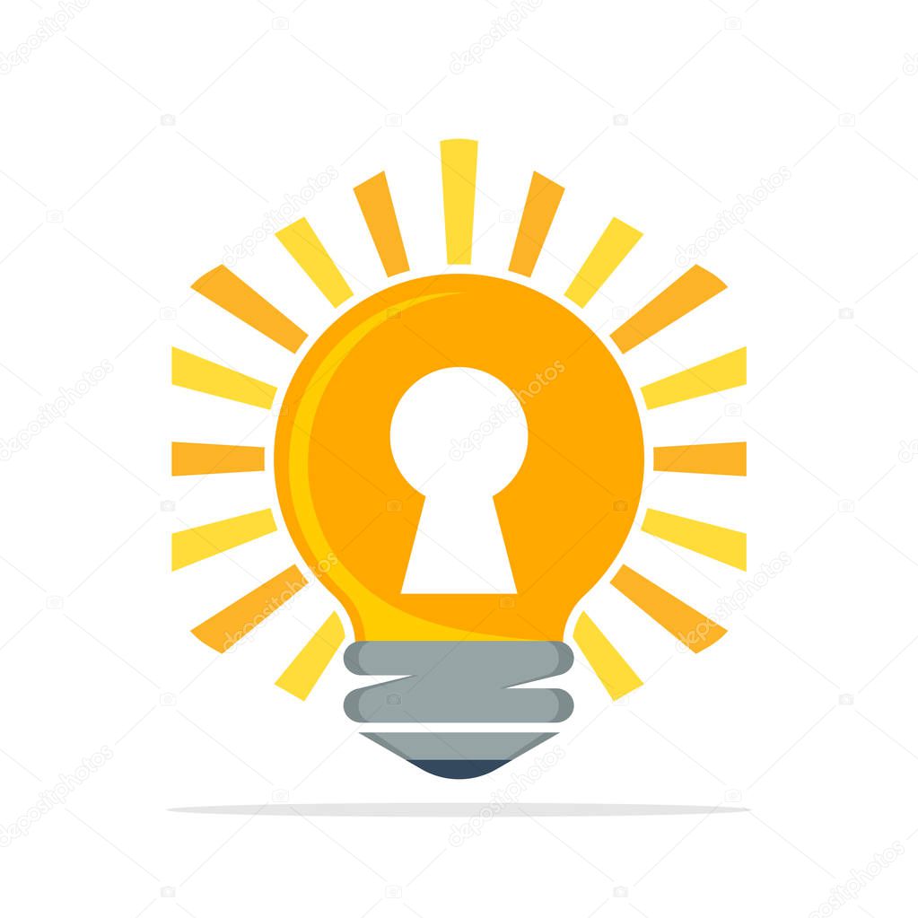 Vector icon illustration with the concept of creative opportunity ideas
