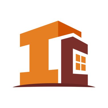 baş harfleri kombinasyonu ile inşaat iş simgesi logo ben ve C